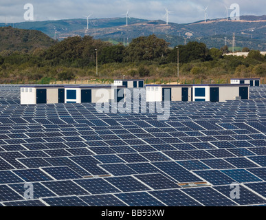 L'énergie solaire près de Guadarranque San Roque la Province de Cádiz Espagne Banque D'Images