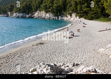 Kastani beach île de Skopelos Sporades îles grecques Grèce Banque D'Images