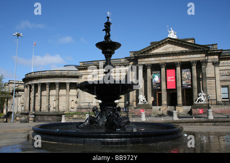 Walker Art Gallery de Liverpool et Fontaine, Merseyside, England, UK Banque D'Images