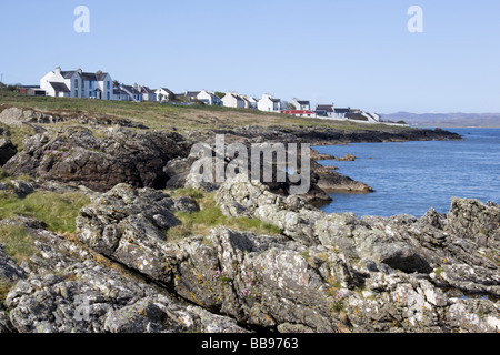 Le village pittoresque de Port Charlotte Islay Banque D'Images