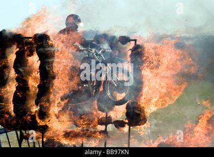 Signaux Royal casque blanc display team. Banque D'Images