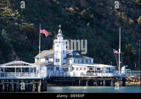 Le Catalina Yacht Club à Avalon Harbor sur l'île de Catalina, California USA Banque D'Images