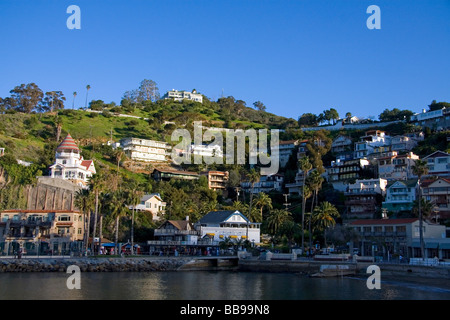 La ville d'Avalon sur l'île de Catalina, California USA Banque D'Images