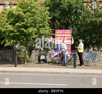 La campagne du parti politique de l'UKIP, 23 mai 2009 Banque D'Images