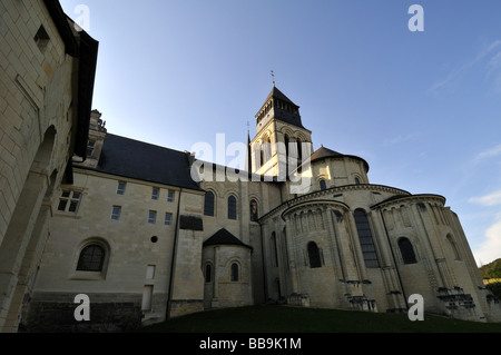 Abside de l'abbaye de Fontevraud L'église cathédrale de France Banque D'Images