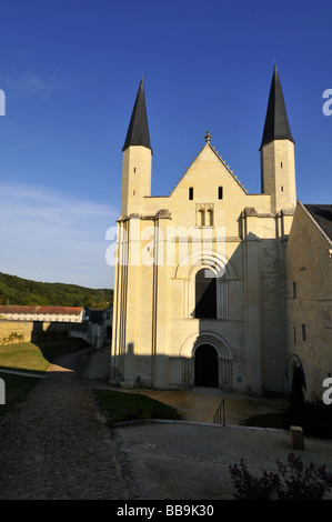 L'abbaye de Fontevraud L'église cathédrale de France Banque D'Images