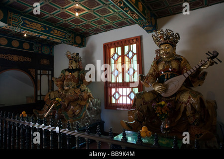 Le monastère Po Lin est vu dans l'île de Lantau, Hong Kong Banque D'Images