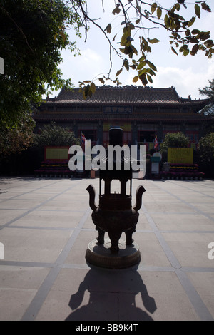 Le monastère Po Lin est vu dans l'île de Lantau, Hong Kong Banque D'Images