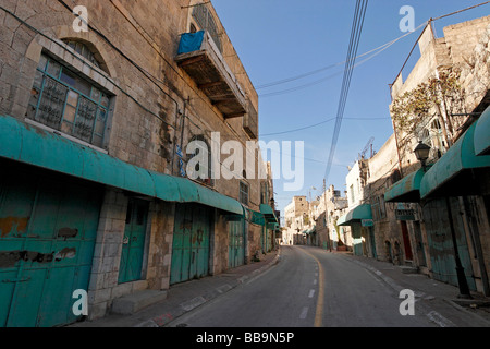 La Judée, la montagne d'Hébron, la rue Shuhada à Hébron Banque D'Images