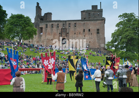 Homecoming Scotland Événement médiéval au Palais de Linlithgow, Ecosse Banque D'Images