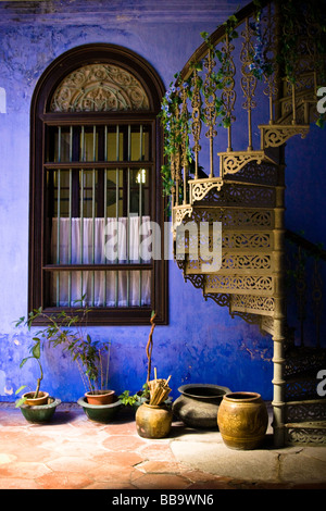 Le Cheong Fatt Tze Mansion, aussi appelé le 'Blue Mansion' est un bâtiment du patrimoine Banque D'Images