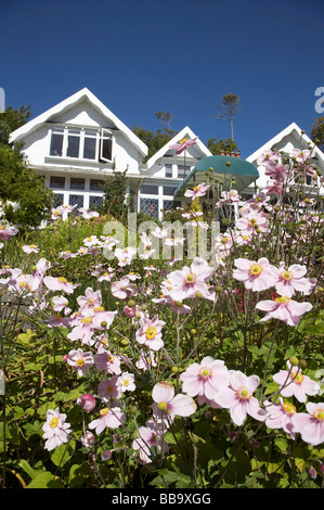 Glenfalloch House 1871 Jardins et péninsule d'Otago Dunedin Otago ile sud Nouvelle Zelande Banque D'Images