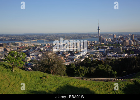 Auckland City, vue de Mt Eden, Auckland, Nouvelle-Zélande Banque D'Images