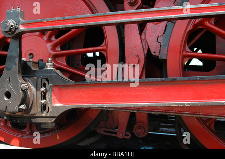 Locomotive à vapeur, détail Banque D'Images