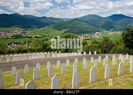 Des tombes de guerre, Memorial Park, Alsace, France Banque D'Images