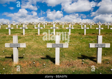 Des tombes de guerre, Memorial Park, Alsace, France Banque D'Images