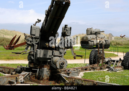 D-Day Utah Beach à Sainte Marie du Mont Manche Normandie France WWII Banque D'Images