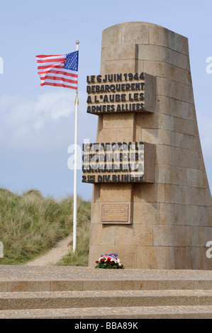 D-Day Saint Martin de Varreville français du Général Leclerc plage du débarquement d'Utah Beach Manche Normandie France WWII Banque D'Images