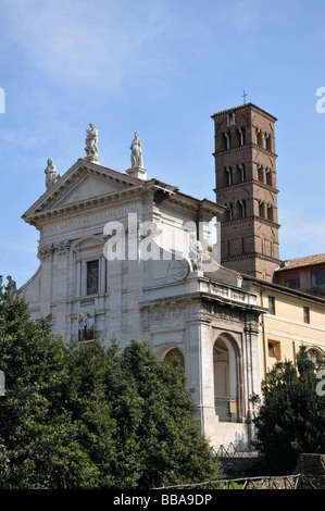 Santa Francesca Romana, Forum Romain, ville historique, Rome, Italie, Europe Banque D'Images