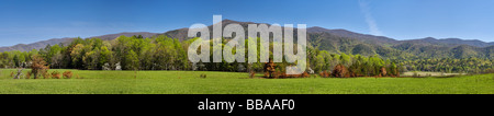 Panorama sur la Montagne de la Cades Cove dans le Great Smoky Mountains National Park Utah Banque D'Images