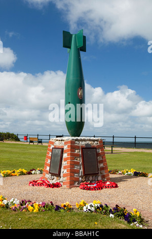 UK Angleterre Norfolk Mundesley Front Royal Engineers Bomb Disposal memorial Banque D'Images