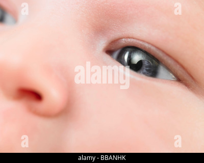 Close up of baby's eye Banque D'Images