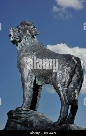 Statue de Bamse plus grand chien dans les forces alliées de la Seconde Guerre mondiale 2 Banque D'Images