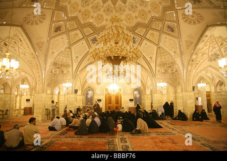 Mosquée Sayyidah Ruqayya dans le quartier Al-Amara de Damas Syrie. Banque D'Images