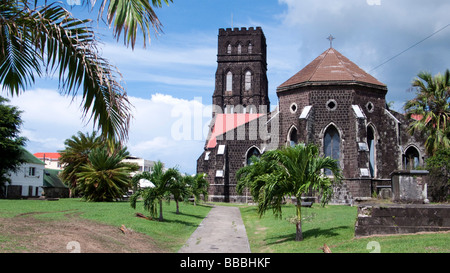 St George's Anglican Church Cayon Street capital Caraïbes St Kitts Basseterre Banque D'Images