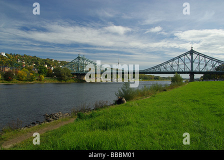 Blaues Wunder Dresden Dresde Miracle Bleu 02 Banque D'Images