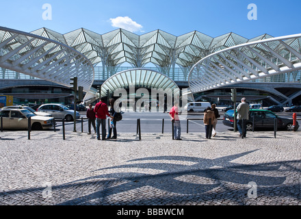 La station de métro de Lisbonne dans le Parque das Nacoes zone d'exposition Banque D'Images