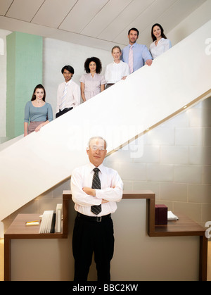 Portrait d'employés de bureau Banque D'Images