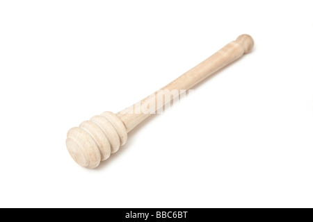 Cuillère de miel isolated on a white background studio Banque D'Images