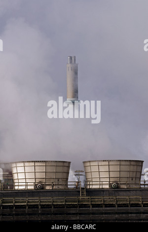 Evonik Degussa chemical plant, Wesseling, Cologne, Allemagne. Banque D'Images