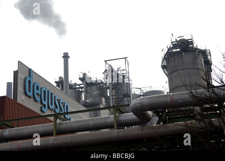 Evonik Degussa chemical plant, Wesseling, Cologne, Allemagne. Banque D'Images