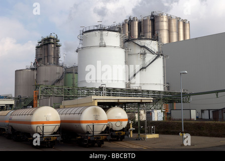 Evonik Degussa chemical plant, Wesseling, Cologne, Allemagne. Banque D'Images