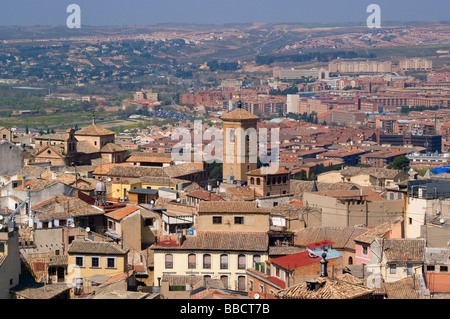 Vista Aerea de la ciudad de Toledo desde el Alcazar de Tolède Vue de l'Alcazar Banque D'Images