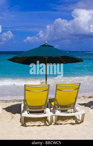 Dawn Beach St Martin Maarten Banque D'Images