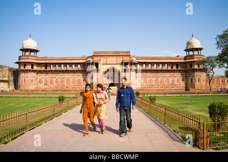Jahangiri Mahal, Fort d'Agra, également connu sous le Fort Rouge, Agra, Uttar Pradesh, Inde Banque D'Images