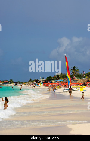 Orient Beach St Martin St Maarten Banque D'Images