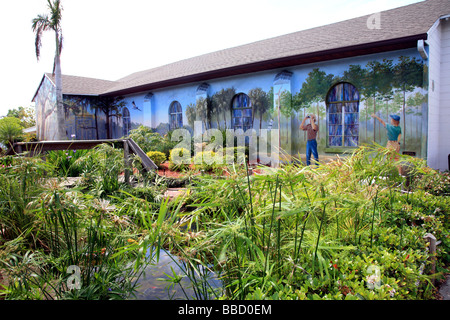 Ville de murales Lake Placid en Floride USA Banque D'Images