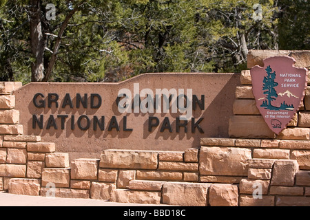 Entrée sud du Grand Canyon National Park Arizona USA Banque D'Images