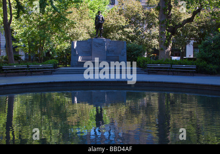 Statue de l'amiral David Glasgow Farragut, Madison Square Park, New York, NY USA Banque D'Images