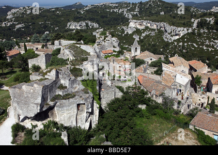 Les Baux de Provence village Banque D'Images