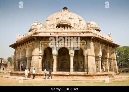 Tombeau octogonal d'Isa Khan Niyazi, près de Tombe de Humayun, New Delhi, Delhi, Inde Banque D'Images