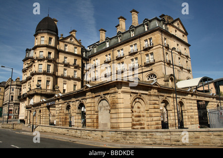 Midland Hotel Bradford a dispose d'un intérêt architectural. Comme Victoria Hôtel tout près aux liaisons ferroviaires un facteur Banque D'Images