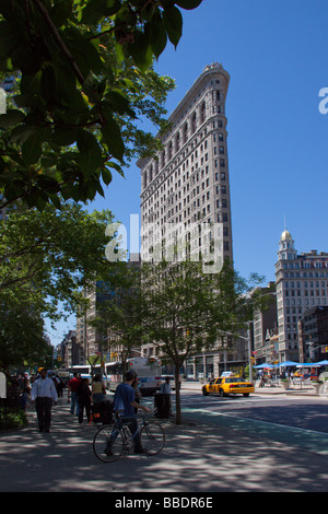 Madison Square et du Flatiron Building, New York, NY USA Banque D'Images