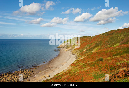 Le littoral de la côte ouest à l'île de Man Banque D'Images