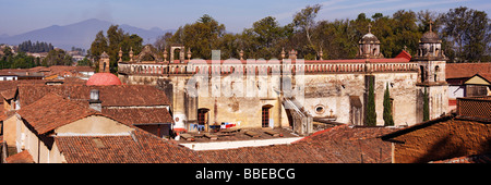 Eglise et monastère de Sainte Catherine de Sienne, Patzcuaro, Michoacan, Mexique Banque D'Images