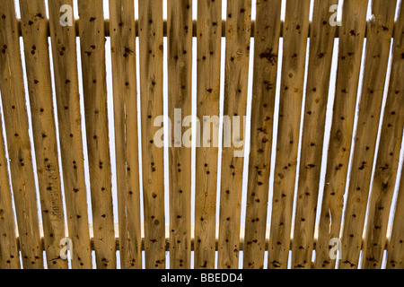 Toit en bois, Kolmanskop, Région Karas, Namibie Banque D'Images